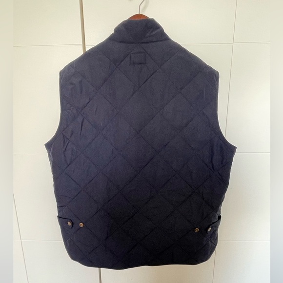 J. Crew Navy Quilted Zip Vest - XL GUC - Picture 2 of 5